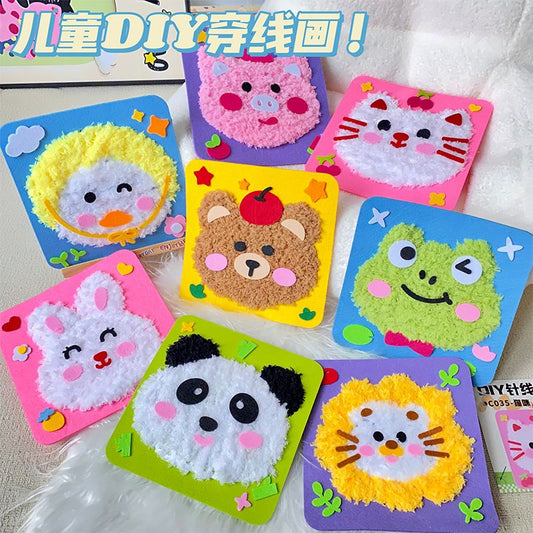 🎀 DIY Kids Sewing & Fuzzy Art Kit