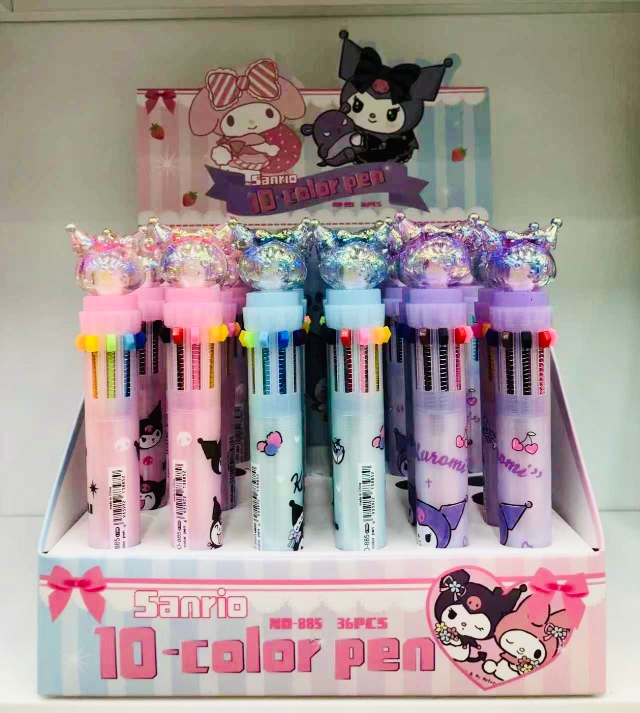 🎀 Kuromi 10 Color Pen