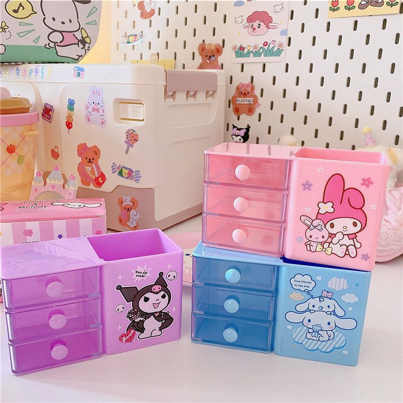 🌸 Cute Mini Drawer Storage Organizer – Kawaii Edition 🌸