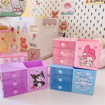 🌸 Cute Mini Drawer Storage Organizer – Kawaii Edition 🌸