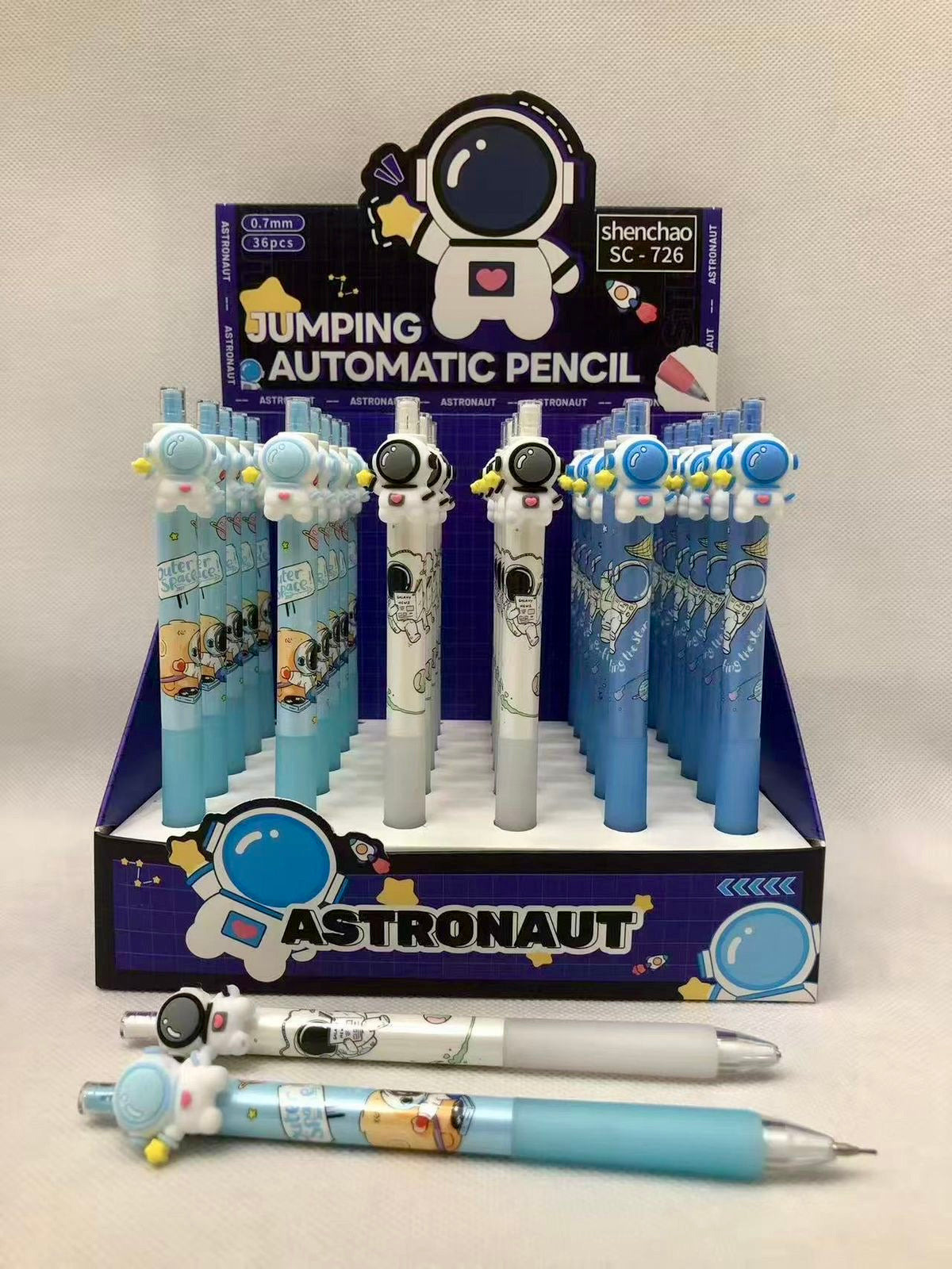 🎀 🚀 Astronaut Jumping Automatic Pencil 0.7mm (PACK OF 2)