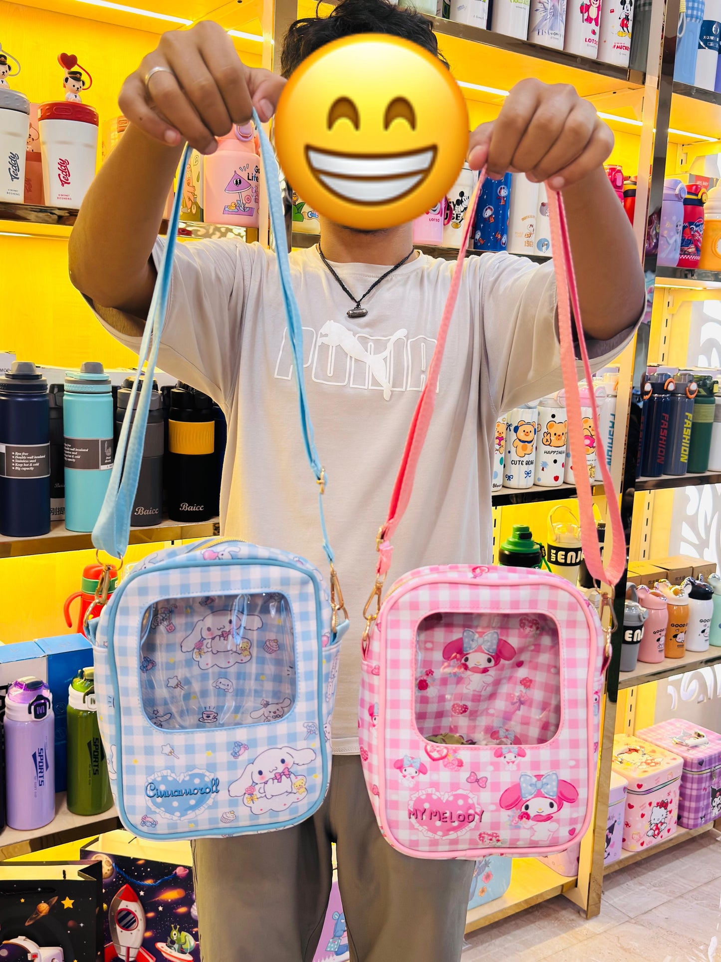 🎀 Sanrio Transparent Window Crossbody Bag