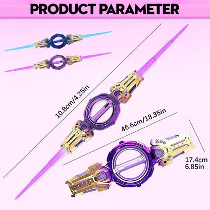 🎀 Light Up Rotating Double-Edged Sword Toy