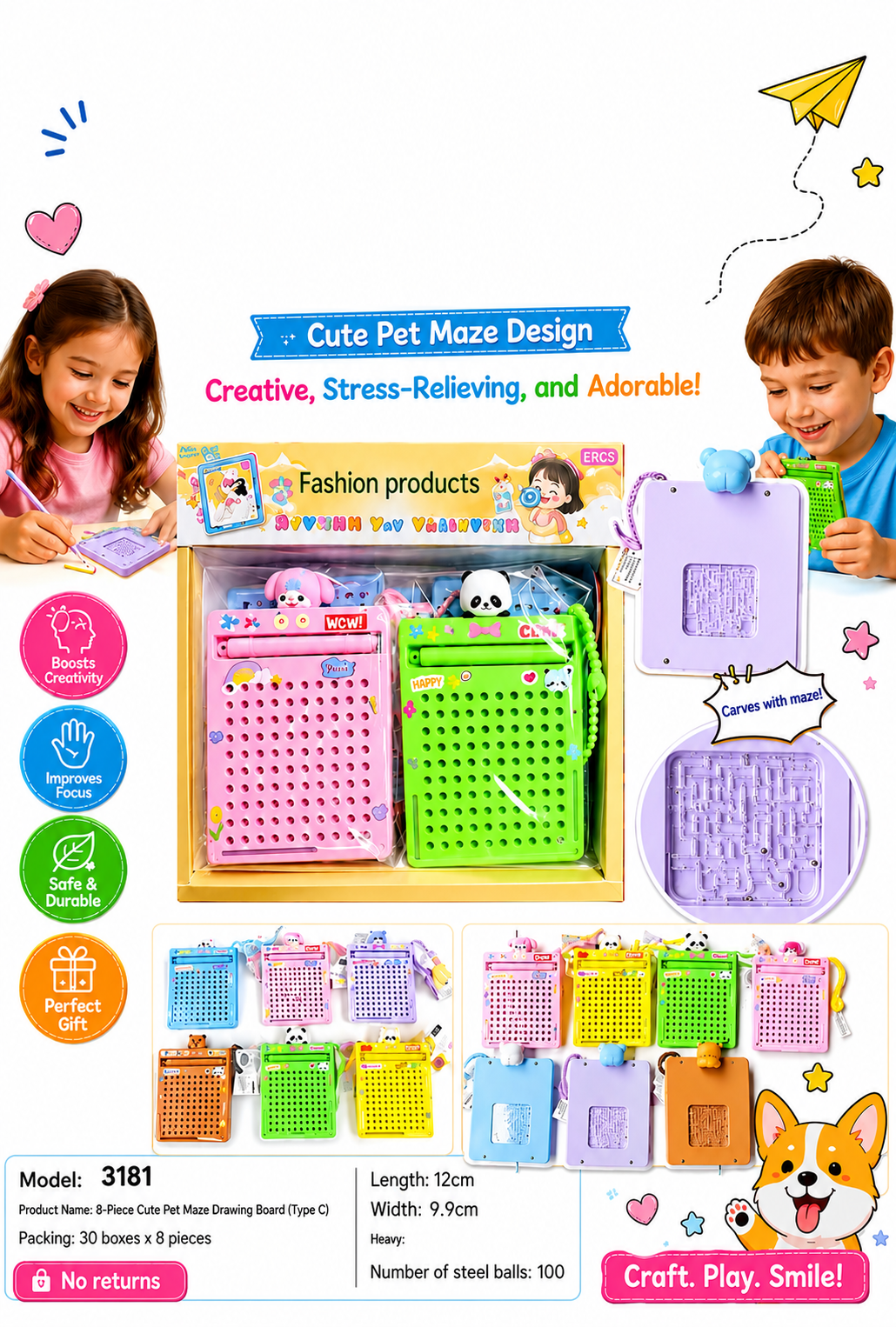 🎀 Cute Mini Magnetic Board