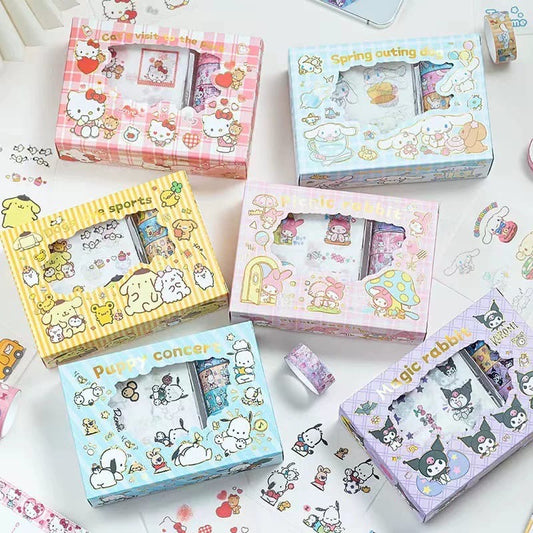 🎀Sanrio Sticker & Washi Tape Gift Box Set