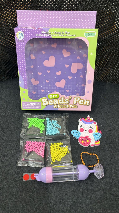 🎀 DIY Beads Pen Craft Kit – Unicorn & Fantasy Collection