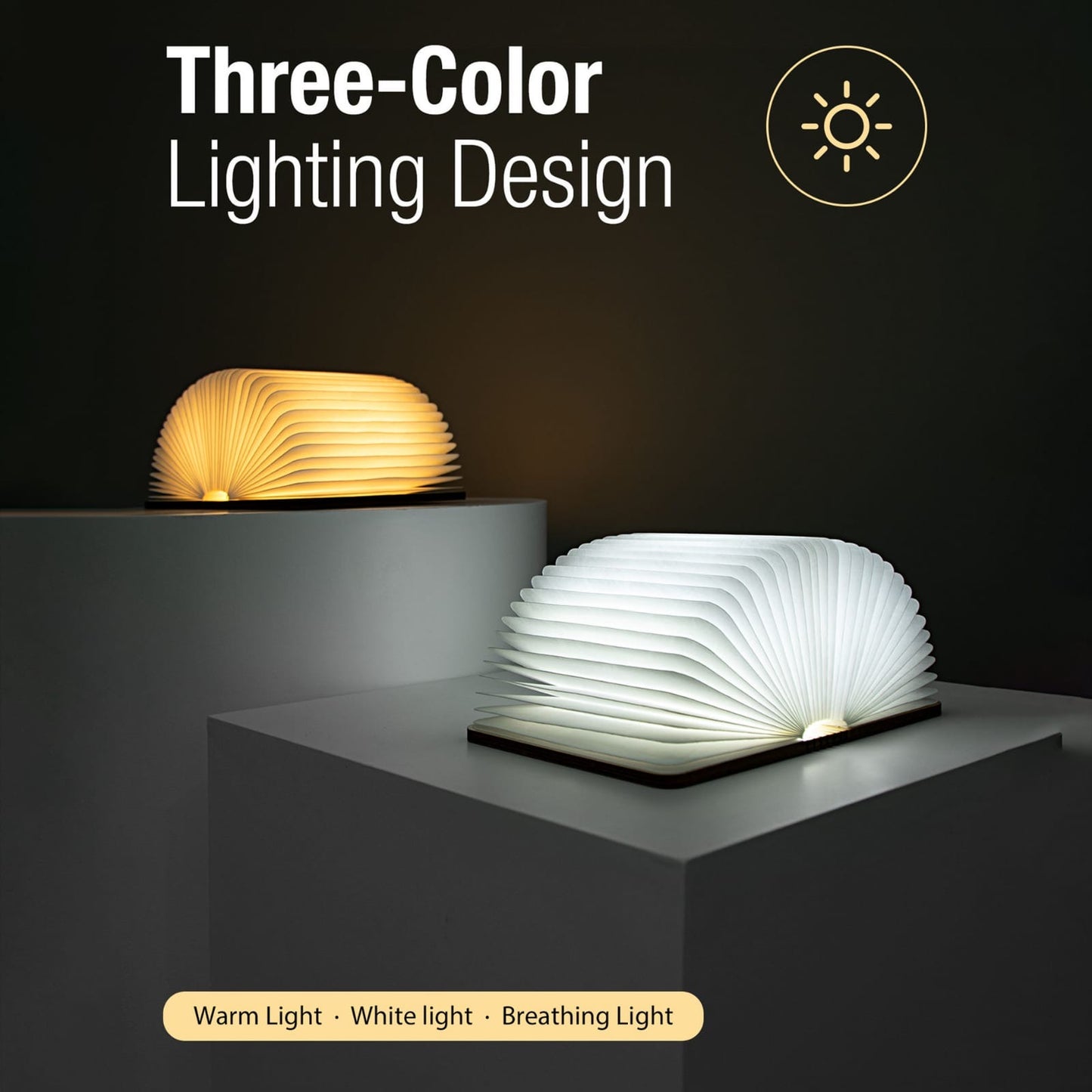 🎀 Wooden Book-Shaped LED Lamp – Aesthetic Light for Cozy Spaces ✨📖