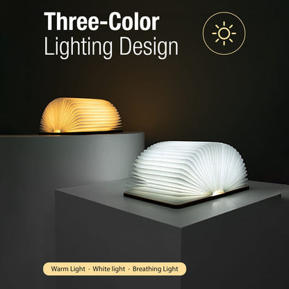 🎀 Wooden Book-Shaped LED Lamp – Aesthetic Light for Cozy Spaces ✨📖