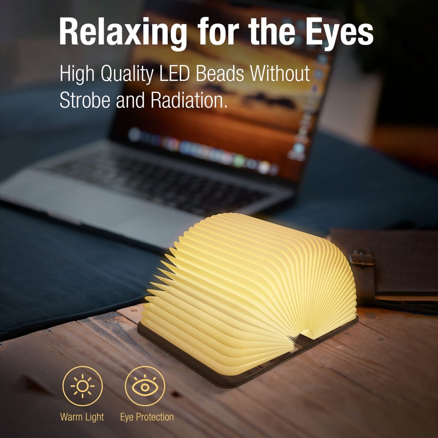 🎀 Wooden Book-Shaped LED Lamp – Aesthetic Light for Cozy Spaces ✨📖