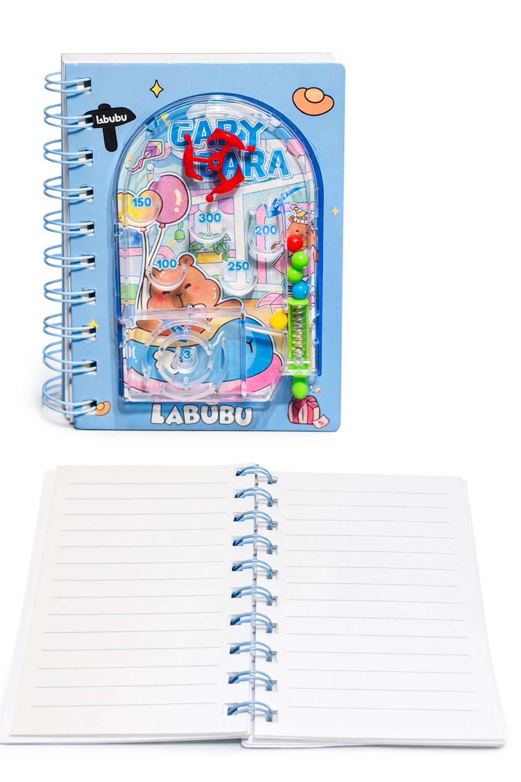 🎀 Butter Bear & Capybara Mini Pinball Notebook