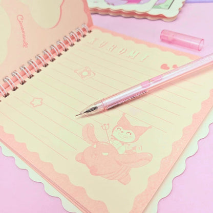 🎀 Sanrio Character Spiral Notebook – Scallop Edge Design