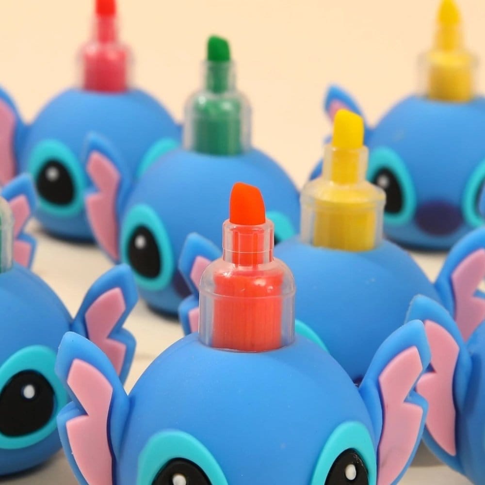 🎀 Stitch 6 color Highlighter Pen