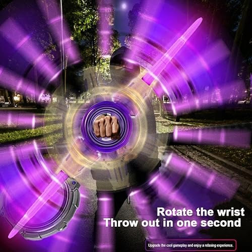 🎀 Light Up Rotating Double-Edged Sword Toy