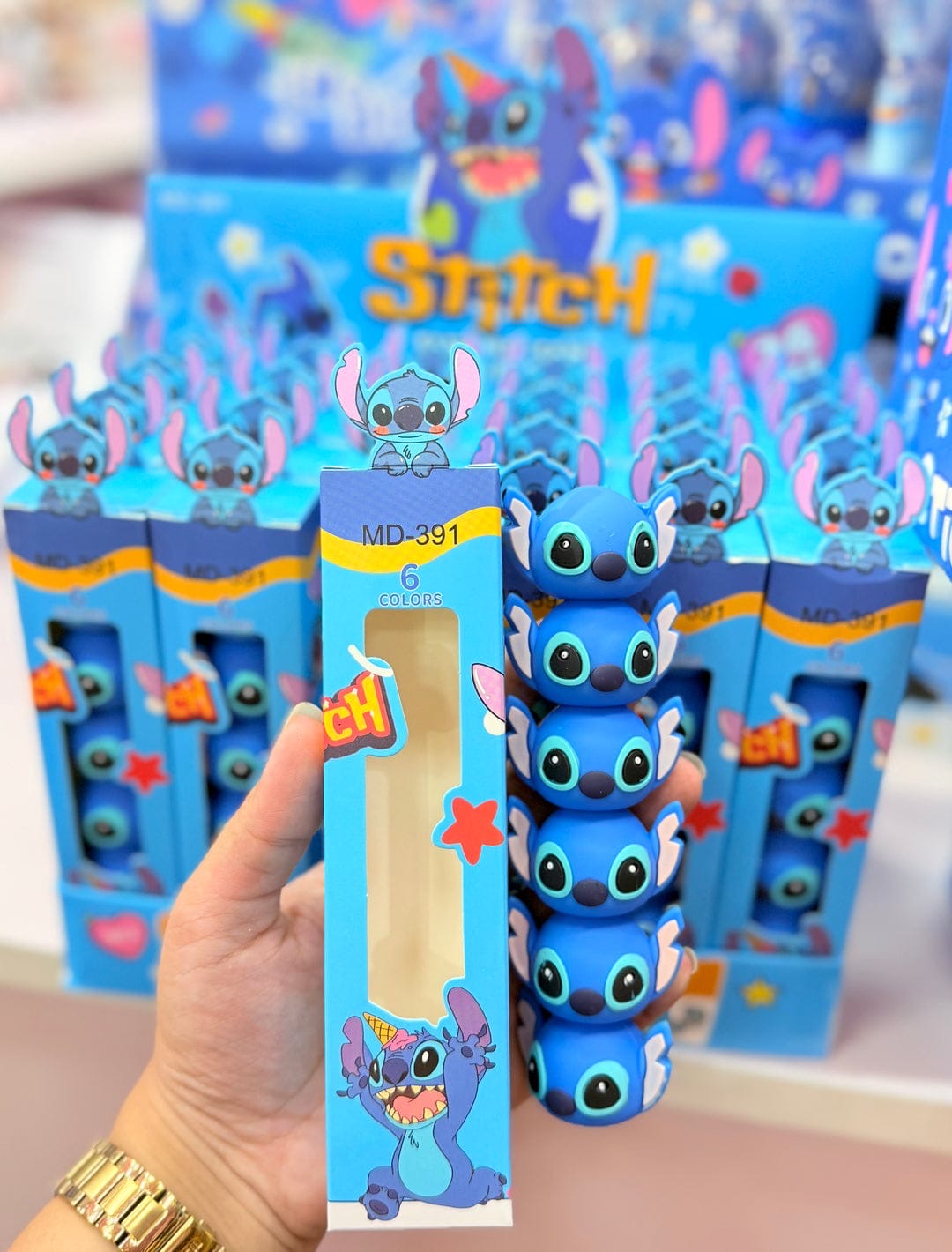 🎀 Stitch 6 color Highlighter Pen