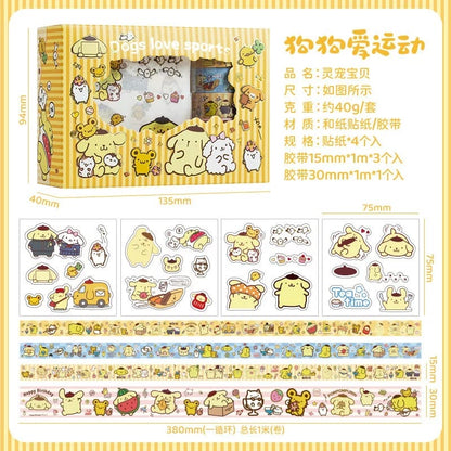 🎀Sanrio Sticker & Washi Tape Gift Box Set