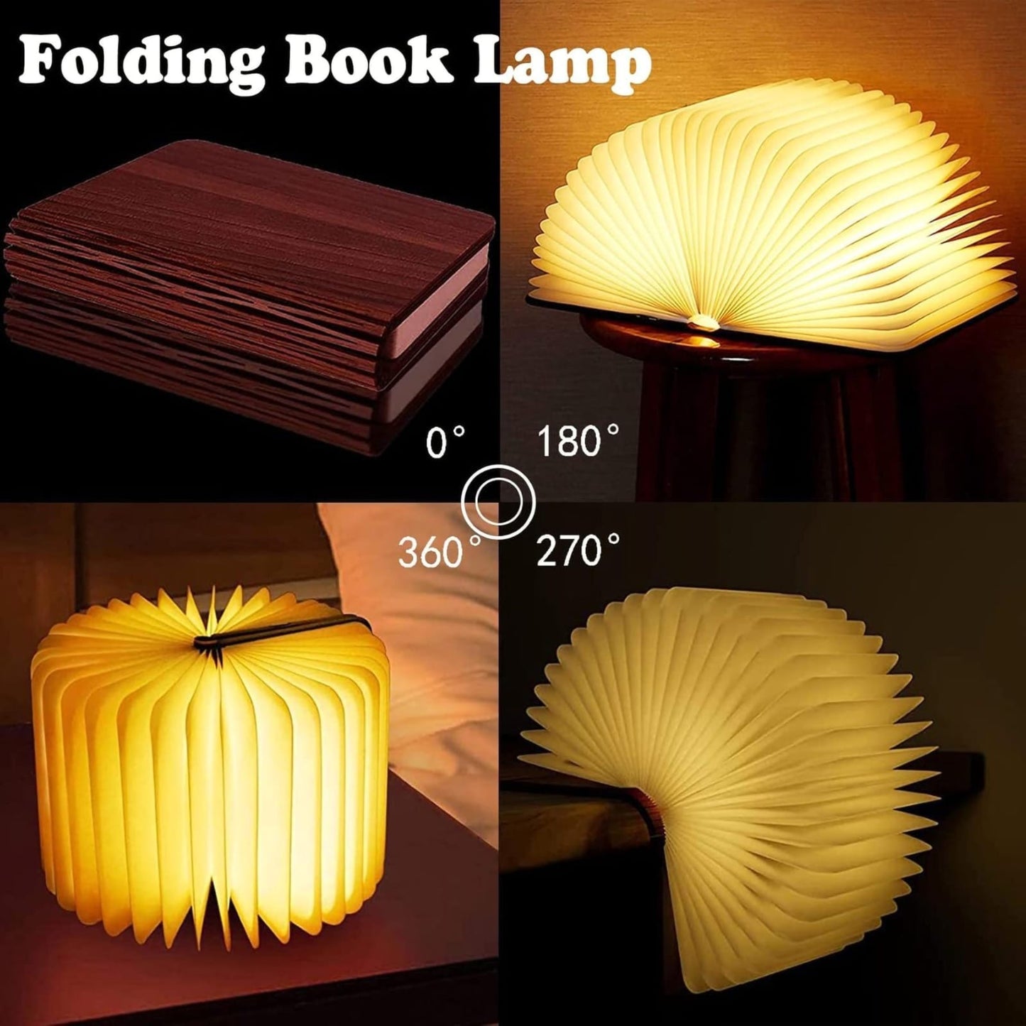 🎀 Wooden Book-Shaped LED Lamp – Aesthetic Light for Cozy Spaces ✨📖