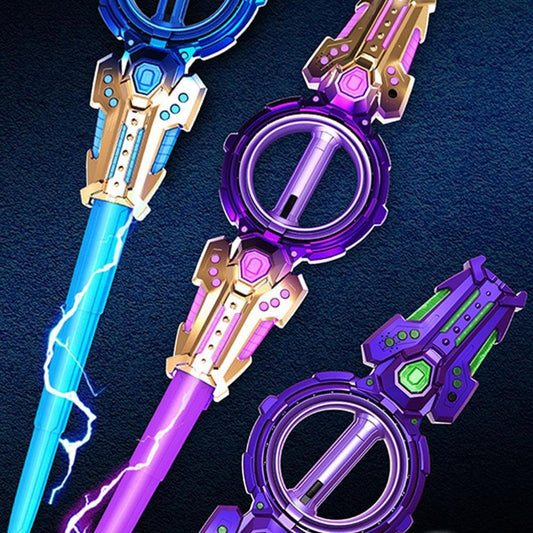 🎀 Light Up Rotating Double-Edged Sword Toy