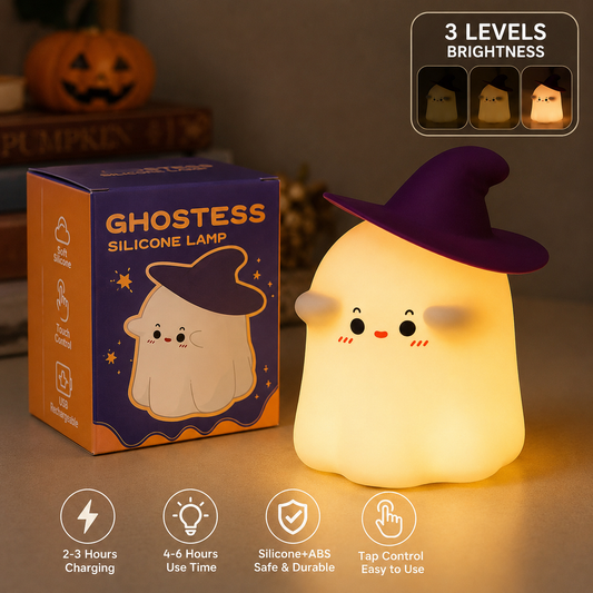 🎀 Ghostess Silicone Night Lamp 👻✨
