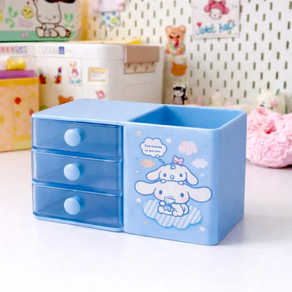 🌸 Cute Mini Drawer Storage Organizer – Kawaii Edition 🌸