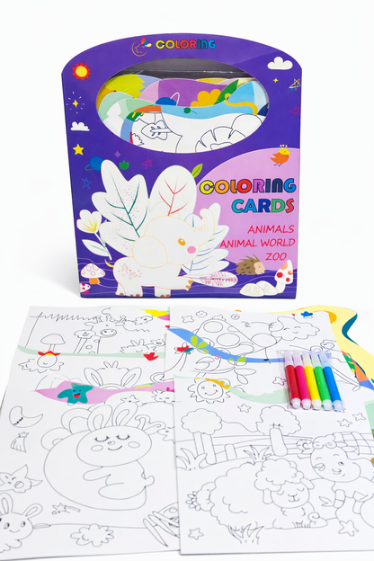 🌸 Magic Coloring Cards