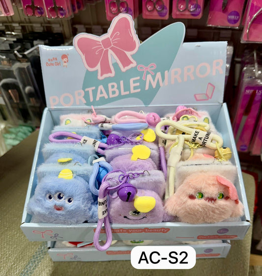 🎀 Cute Mirror Plush Keychains