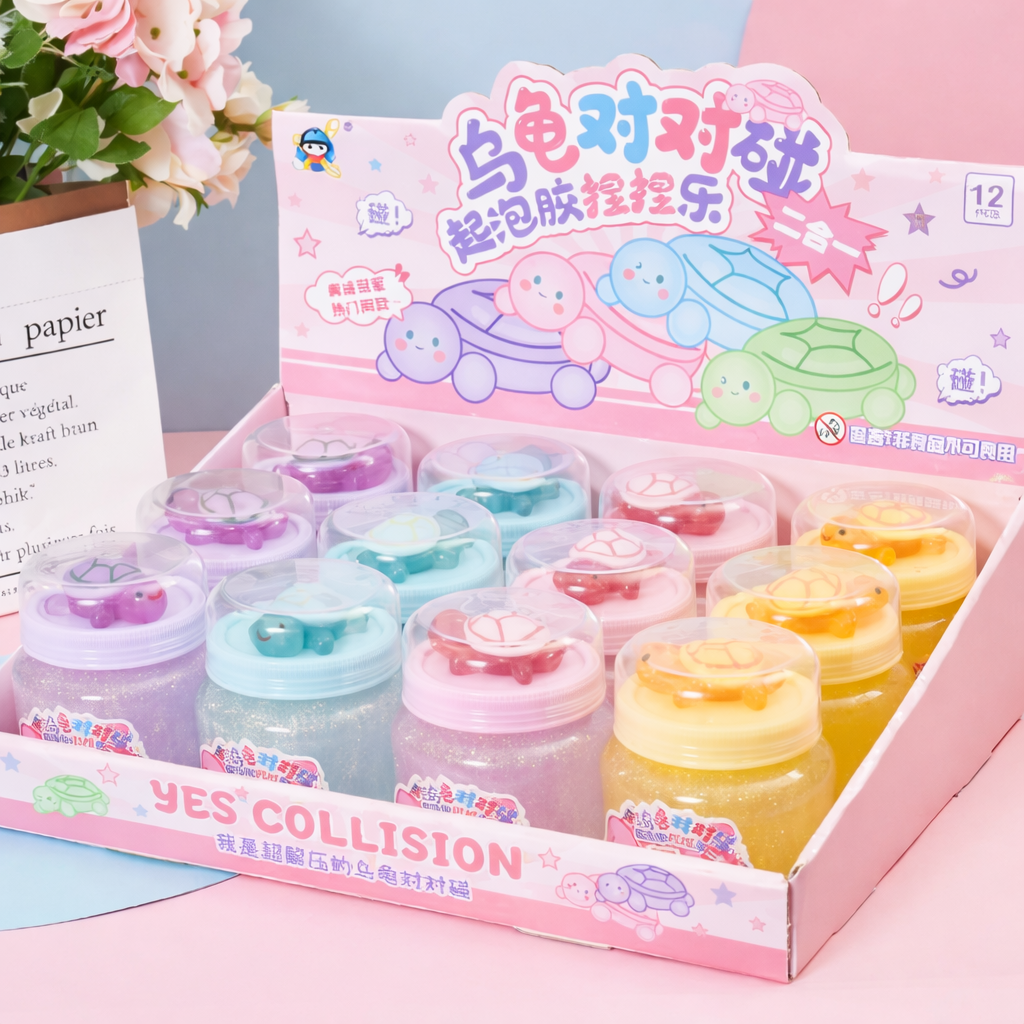 🌸Turtle Pop Bubble Slime Jars