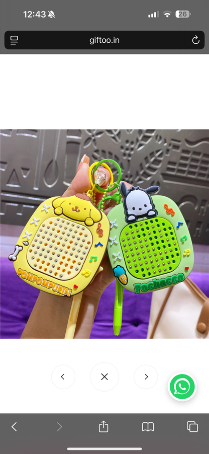 🎀 Mini Magnetic Board and Maze Keychain Toy