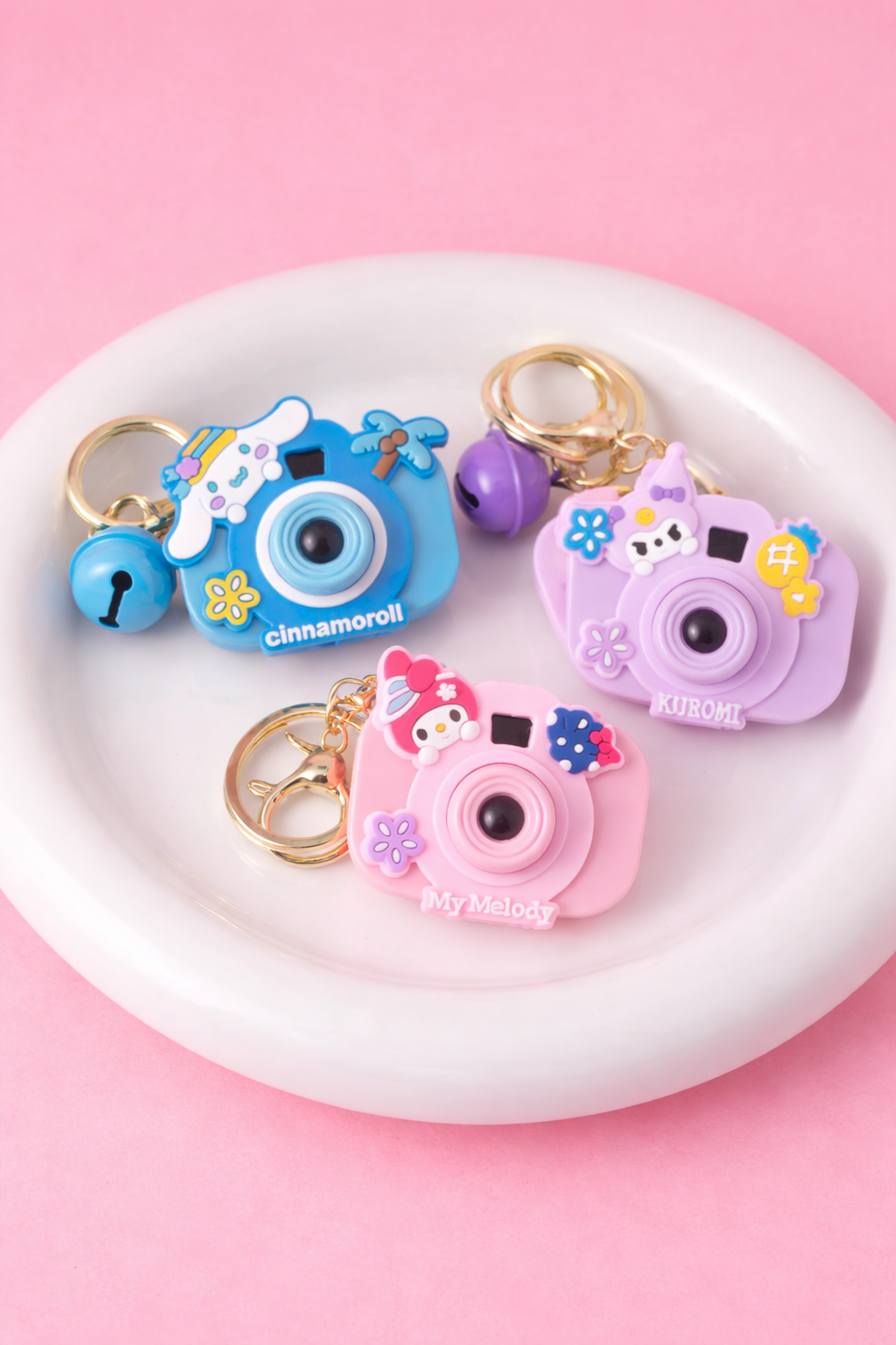 🌸Kawaii Mini Camera Keychains With Mini Projector