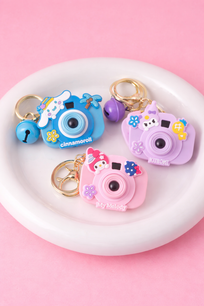 🌸Kawaii Mini Camera Keychains With Mini Projector