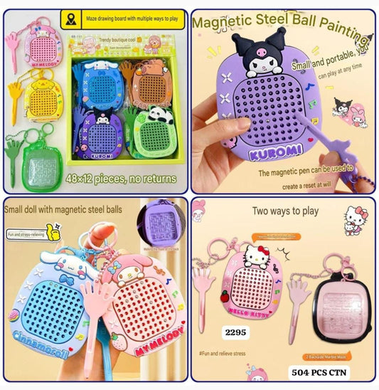 🎀 Mini Magnetic Board and Maze Keychain Toy