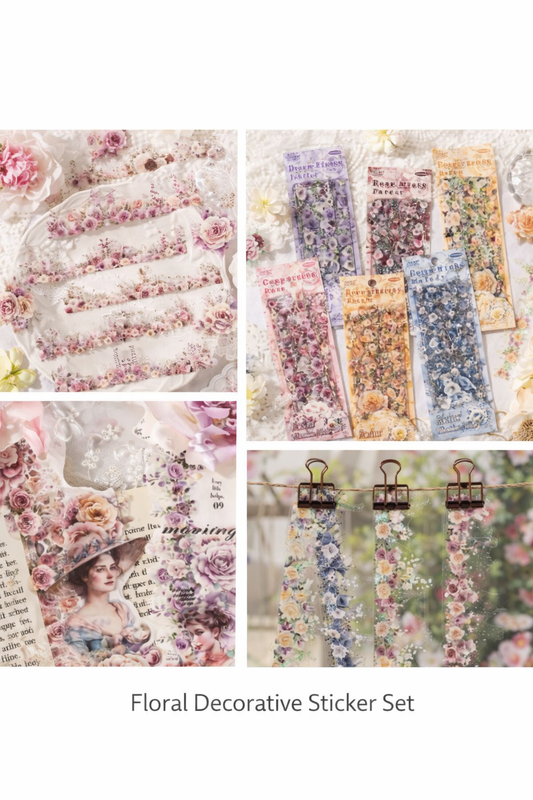 🎀 Floral Decorative Sticker Set