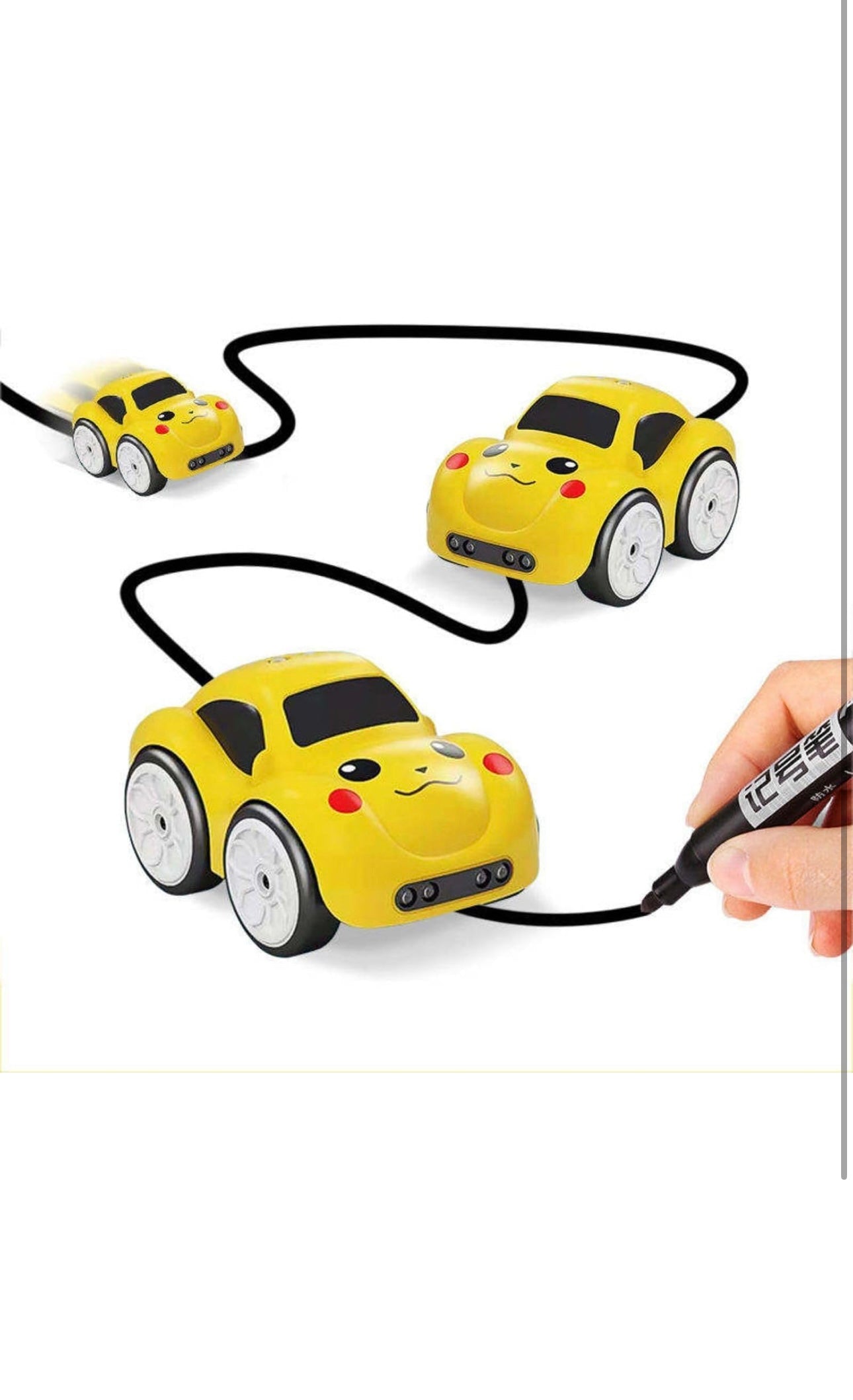 🎀 Magic Induction Rail Track Follow and Track Remote Control Car