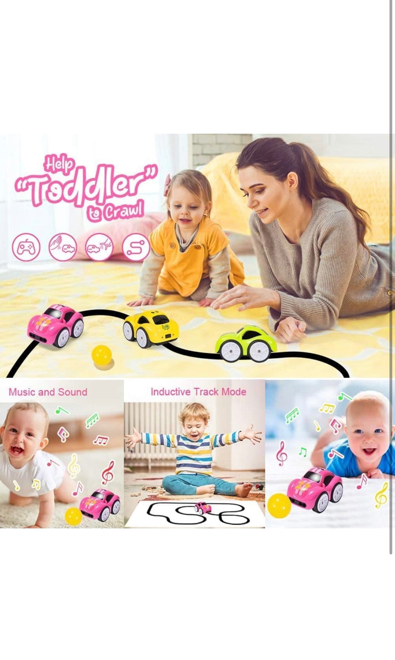 🎀 Magic Induction Rail Track Follow and Track Remote Control Car