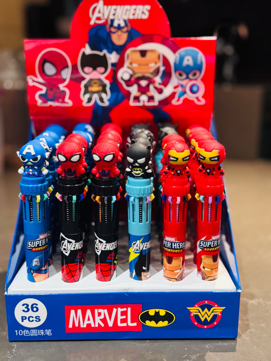 🎀 Marvel 10 Color Pen