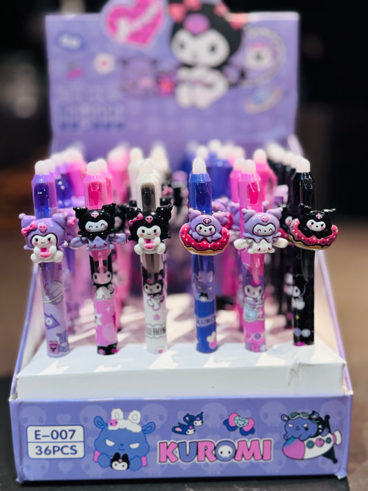 🎀 Kuromi Erasable Pen – Pack of 2