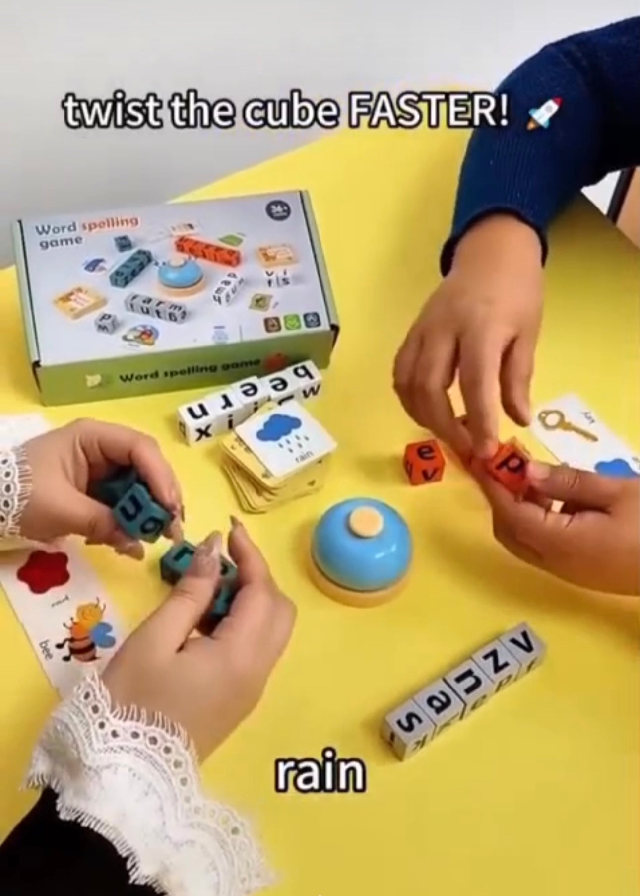 🎀 Word Spelling Challenge Game – Educational Learning Toy
