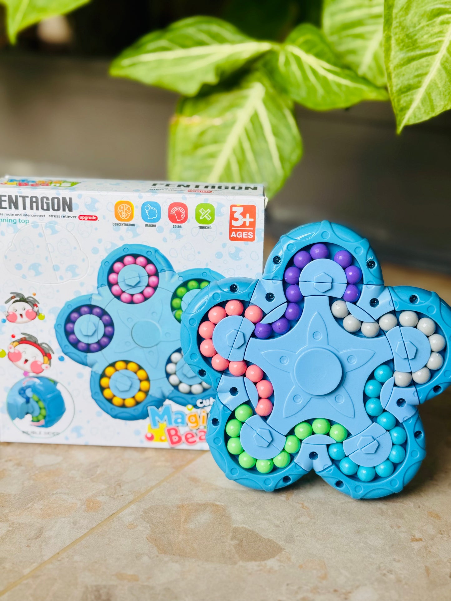 🎀 Pentagon Puzzle Beads