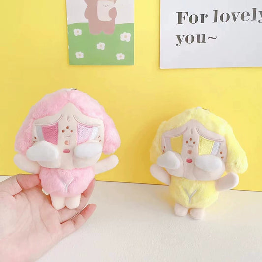 🎀 Crybaby Doll Plush Keychain – Cute Soft Bag Charm