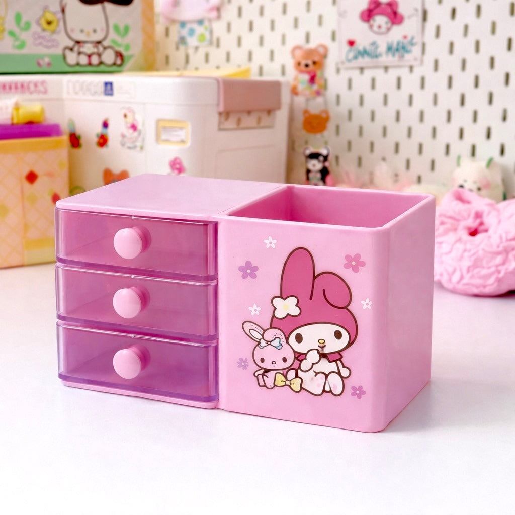 🌸 Cute Mini Drawer Storage Organizer – Kawaii Edition 🌸