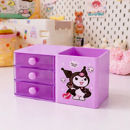 🌸 Cute Mini Drawer Storage Organizer – Kawaii Edition 🌸