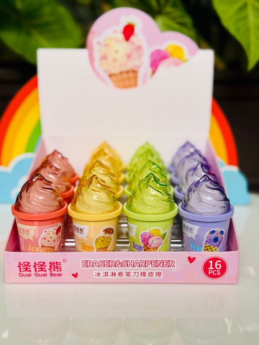 2 in 1 Eraser & Sharpener Set