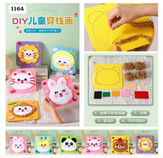 🎀 DIY Kids Sewing & Fuzzy Art Kit