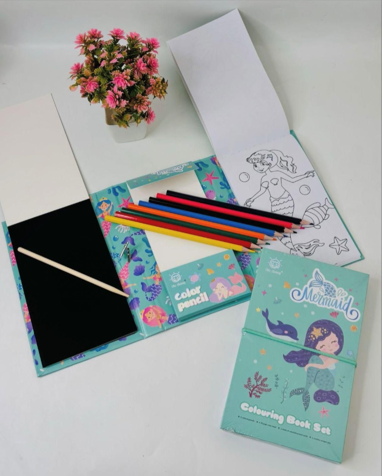 3 in 1 scratch coloring book