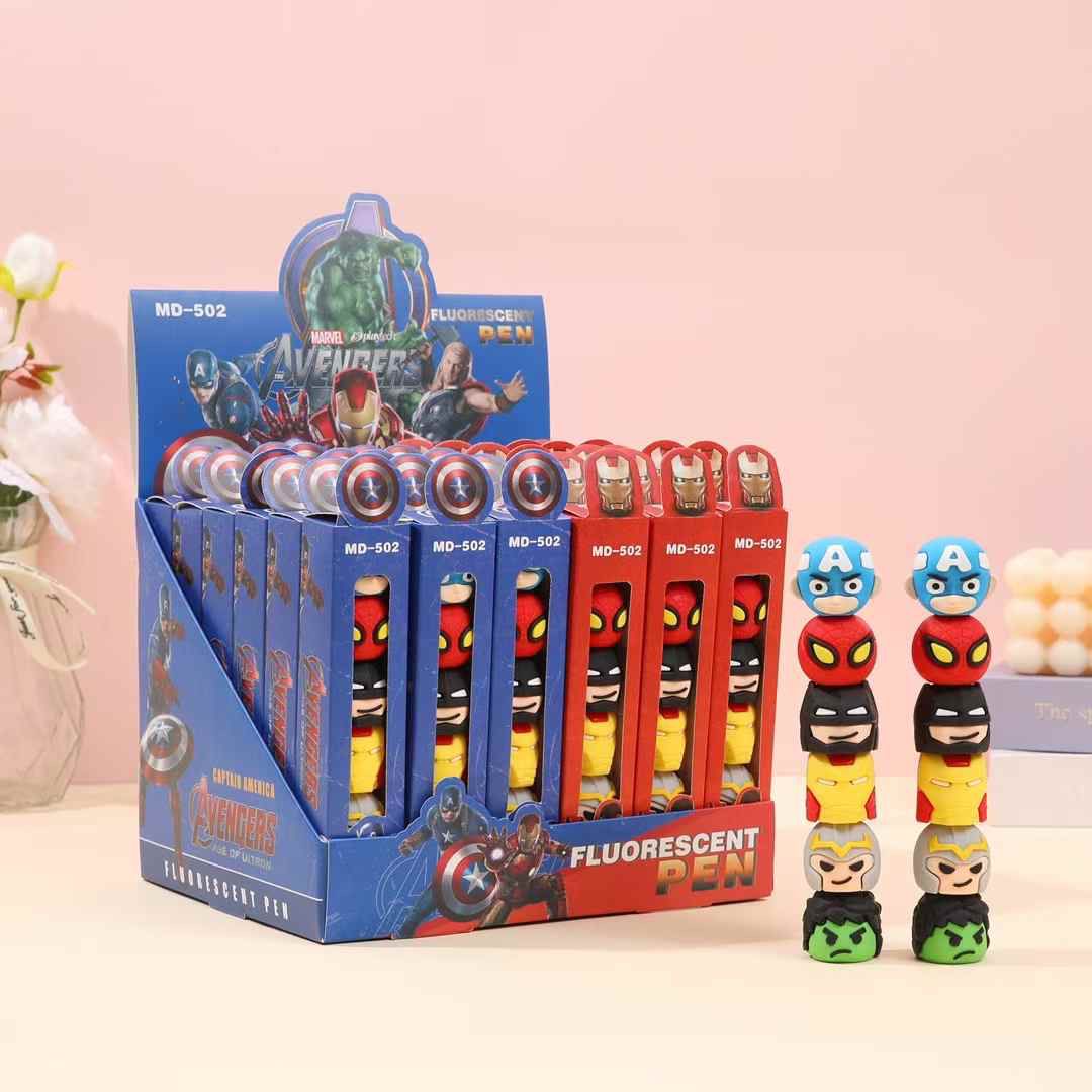 🎀 Avengers 6 color Highlighter Pen