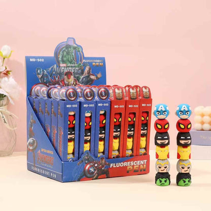 🎀 Avengers 6 color Highlighter Pen