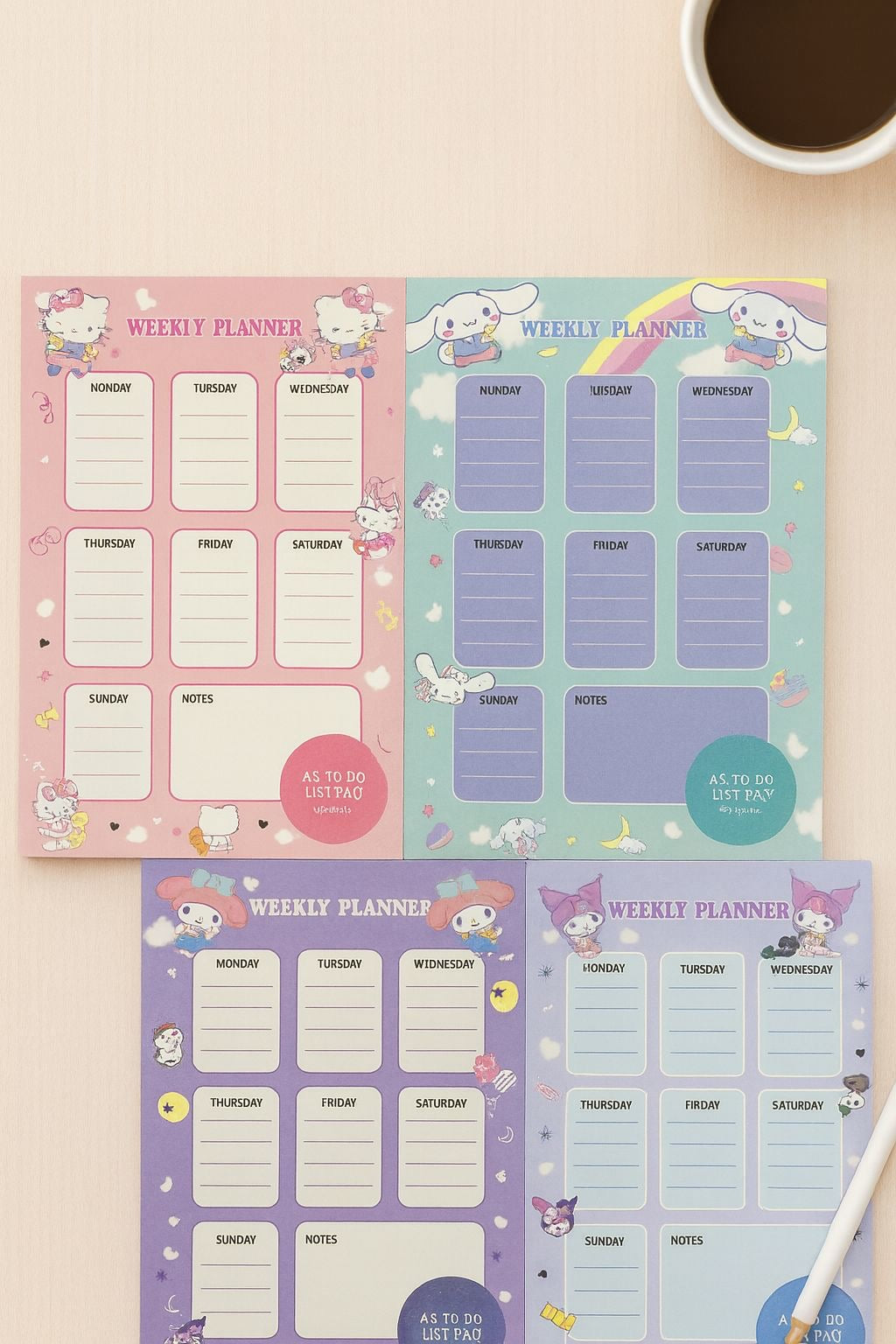 🌸 Kawaii Weekly Planner