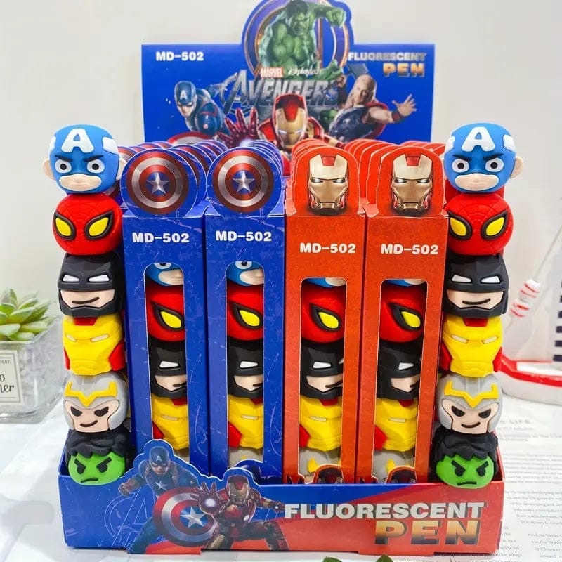 🎀 Avengers 6 color Highlighter Pen