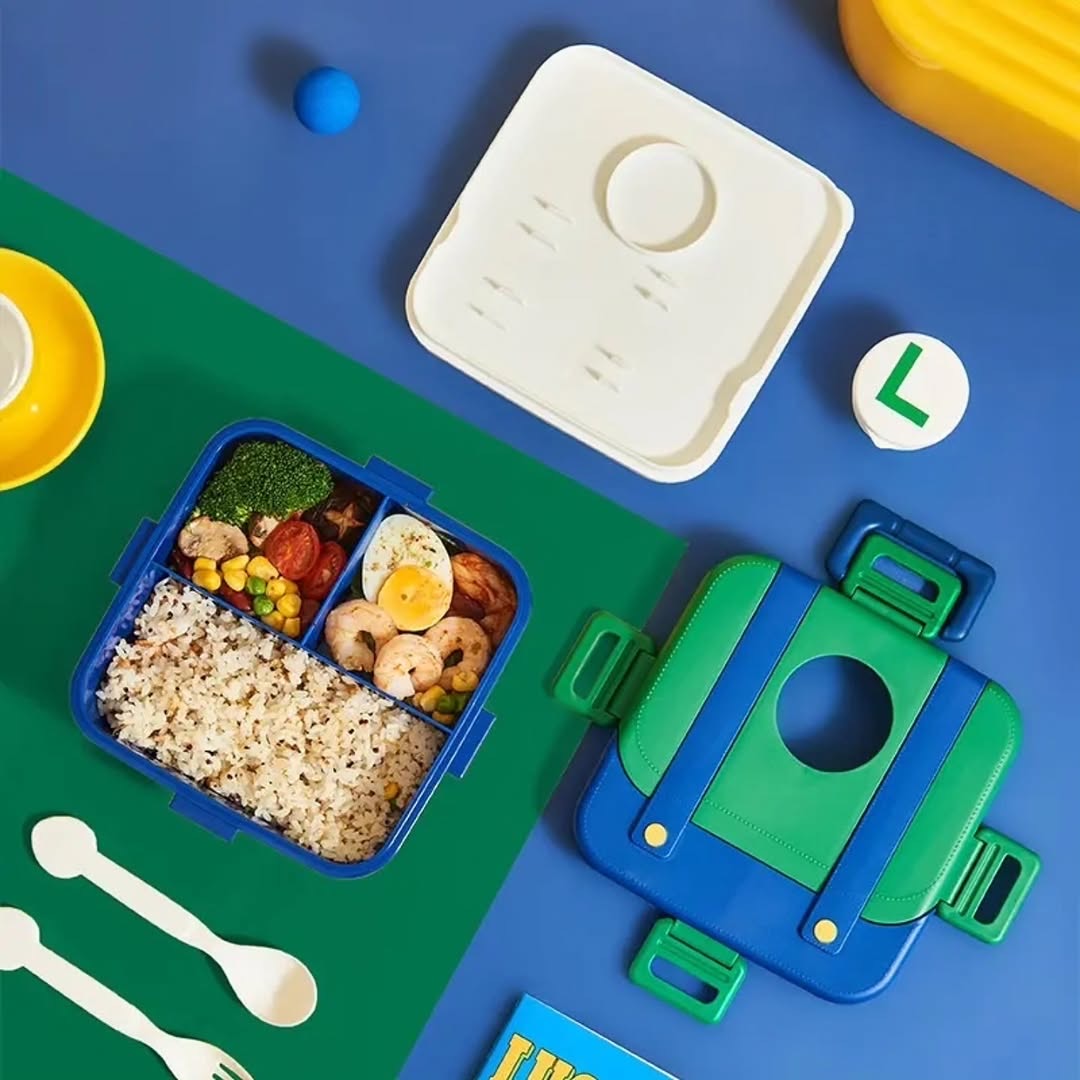 🎀 Super Mario 3 Grid Lunch Box