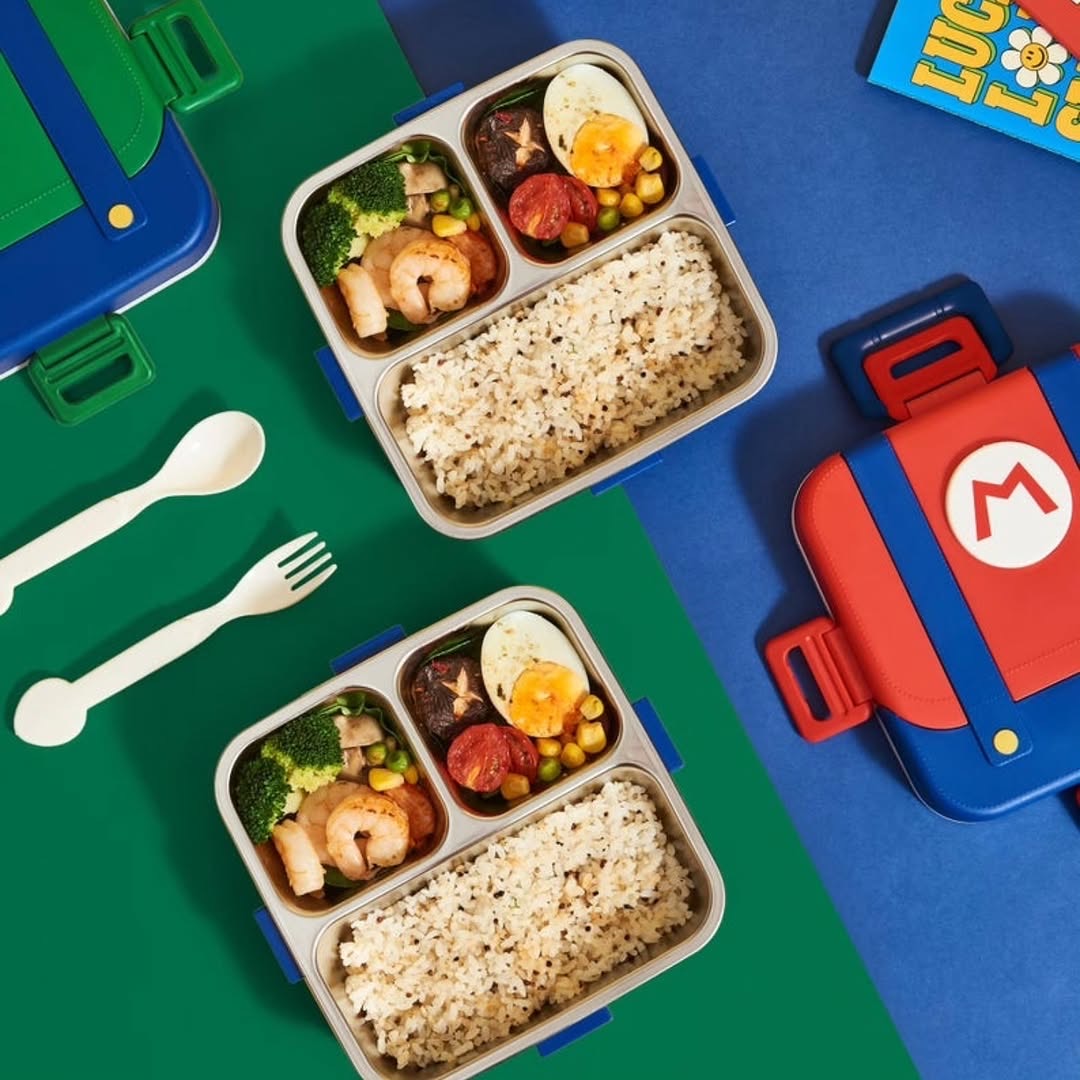 🎀 Super Mario 3 Grid Lunch Box