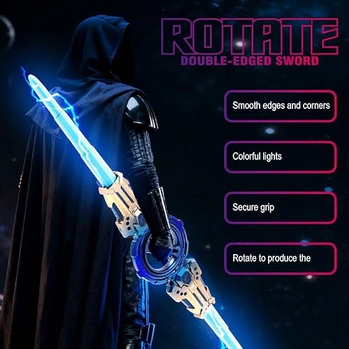 🎀 Light Up Rotating Double-Edged Sword Toy